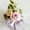 Purple -Boutonniere, variant on 2PCS Bridesmaid Wrist Corsage Bracelet Wristlet Band Bridal Rose Corsage Girl Women Hand Flowers Boutonnieres for Wedding Prom Party Decorations