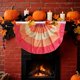 thumbnail image 5 of Banderas de jardín para Acción de Gracias y Halloween (paquete de 2) | Banderas para cercas de jardín con forma de abanico | Poliéster resistente con doble costura | Diámetro de 120 cm | Decoración, 5 of 6