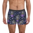 thumbnail image 4 of Wukai Lavender Flowers Print Men’s Underwear Breathable Boxer Briefs,&nbsp;Moisture Wicking & Breathable-Small, 4 of 7