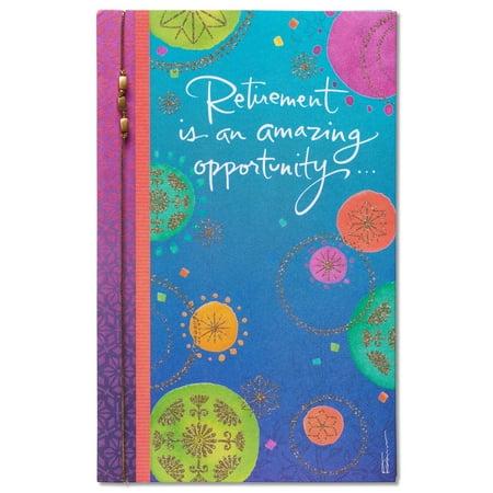 American Greetings Retirement Card for Anyone (Circle Design Blue)