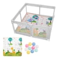 thumbnail image 1 of Corral Para Bebé Aeiou Bc004 150*150 Plegable De Juego Gris, 1 of 5