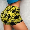 thumbnail image 4 of Caution Workout Shorts For Women Scrunch Butt Lifting Yoga Gym Seamless Booty Biker Shorts Large, 4 of 9