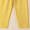 thumbnail image 6 of NIEWTR Toddler Long Sleeve Pajamas Set 2PC Outfits Soft Pullover and Elastic Waist Long Pants Breathable for Girl Girl 2T-5T(A-Yellow,3-4 Years), 6 of 7