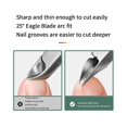 thumbnail image 2 of Cortaúñas para dedos de los pies, 4 unidades, herramienta para uñas encarnadas, removedor de suciedad para uñas gruesas, hoja curva súper afilada, como se muestra, como se muestra, 2 of 5