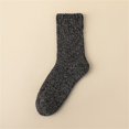 thumbnail image 2 of GZEFJRQM Compression Socks for Women Socks Women's Thick Hiking Warm Wool Crew Socks Crew Socks for Women Dark Gray, 2 of 4