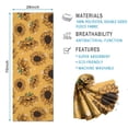 thumbnail image 2 of Yellow Black Polka Dot Sunflower Pattern Hot Yoga Mat Towel Non Slip for Hot Yoga - Quick-Drying Yoga Mat Cover with 4 Corner Pockets with Travel Bag - Hot Yoga Towel Non Slip 70"x26", 2 of 6