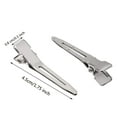 thumbnail image 4 of 1.75 Inches Single Prong Curl Metal Hair Clips for Dreads Lock Clips Hair Alligator Clips Silver Section Clips Metal Alligator Clips Hair Pins Clips for Hair Extensions (50 Pack), 4 of 5