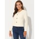 thumbnail image 3 of Chaqueta De Mujer Con Botones Cortos Y Ligeros Vintage De Otoño Con Bolsillos Albaricoque L, 3 of 5