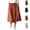 Army Green, variant on Cotton Linen Midi Skirts For Women Elastic Waist Button Detail A-Line Skirt Summer Casual Lounge Vacation Skirts With Pockets