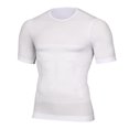 thumbnail image 1 of Ropa moldeadora de cuerpo para hombre sin costuras que contrae el abdomen, levanta la espalda, ropa interior ajustada, camiseta deportiva que absorbe la humedad, 1 of 5