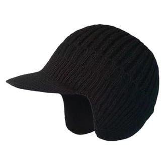 Thick Knit Soft Stretch Beanie Cap - Purple, Slouchy Design, One Size Fits Most