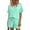 ICE Green, variant on Ekouaer Womens 2 Piece Pajamas Set Short Sleeve shorts Sleepwear Lounge Sets PJ Sets with Pockets