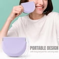 thumbnail image 4 of Silicone Retainer Case with Lanyard, Portable Aligner Holder with Vent Holes, Mouth Guard and Denture Storage Case, Slim Travel Retainer Box for Braces, Night Guard, Orthodontic Accessories, Purple, 4 of 9