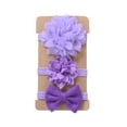 thumbnail image 1 of Fortune Ensemble de 3 Pcs Bandeau pour Bébé Fille Bande pour Cheveux pour Tout-Petit Nœud Élastique Couvre-Chef, 1 of 7
