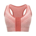 thumbnail image 2 of Versatile Front Closure Strapless Bra Everyday Comfort & Casual Wear; Supportive Wire-Free Ideal Push-Up For Smooth Invisible Look(Pink-G,5X-Large), 2 of 3