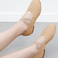 thumbnail image 5 of FRSASU Women's Ballet Shoes for Highly Stretch Canvas Dance Slipper Yoga Shoes for Women Beige, 5 of 9