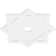 thumbnail image 2 of 40"OD x 5"ID x 22 1/4"C x 1"P Axel Architectural Grade PVC Contemporary Ceiling Medallion, 2 of 11