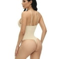 thumbnail image 4 of Ndbuld Shapewear Bodysuit for Women Ladies Seamless Body Shaper Abdominal Lifter Hip Shaper Underwear Stretch Body Corset,S-4XL,Beige,XXXXL, 4 of 9