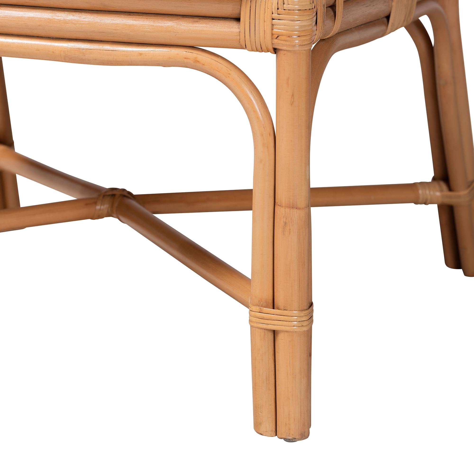 bali & pari Todd Boho Armchair, Natural Rattan
