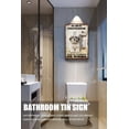 thumbnail image 6 of Shih Tzu Dog Bathroom Tin Sign Roll Paper No Job is Finished Vintage Tin Sign for Toilet Bathroom Garden Bar Farm Courtyard Garage Club Home Wall Decoration Housewarming Gift 12x16 Inches, 6 of 7