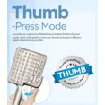 thumbnail image 2 of Filtered Shower Head - 6 Modes High Pressure Handheld Shower Head with Filter Mineral Beads, Detachable Handheld Showerhead Set with 59 inch Stainless Steel Hose (Brushed Nickel), 2 of 6
