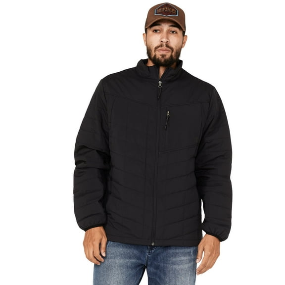 Brothers And Sons Men's Performance Lightweight Puffer Packable Jacket Black X-Large  US