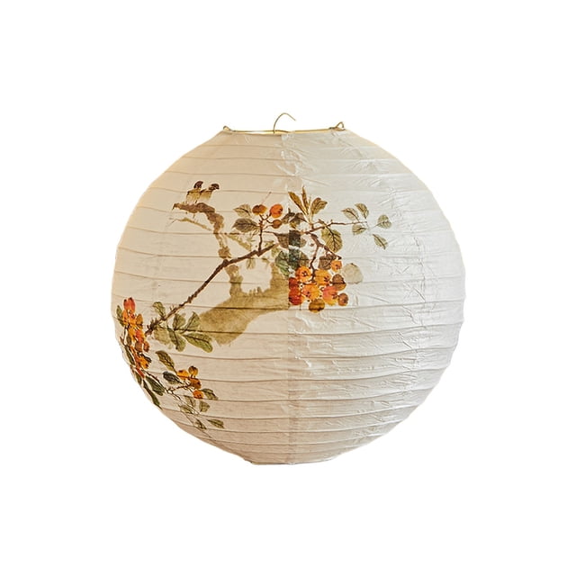 BAOPAI Paper Lanterns Classical Traditional Solid Color Lampshade Spring Decoration Lanterns Courtyard Decoration