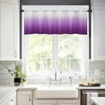 thumbnail image 2 of Alishomtll Kitchen Valance Curtains Purple Ombre Living Room Bedroom Windows Drapes ,52 x 18 inch,Rod Pocket, 2 of 8