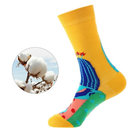 

6 pairs * Geometric Print Socks For Mens Womens Socks Print Socks Gifts Cotton Long Funny Socks Novelty Funky Cute Socks 1Pack socks for girls 8-10 years