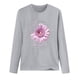 thumbnail image 3 of Puntoco Mujer Cáncer de mama top Casual Manga larga O-cuello Sudadera Pullover Blusa Puntoco Puntoco-4790, 3 of 4