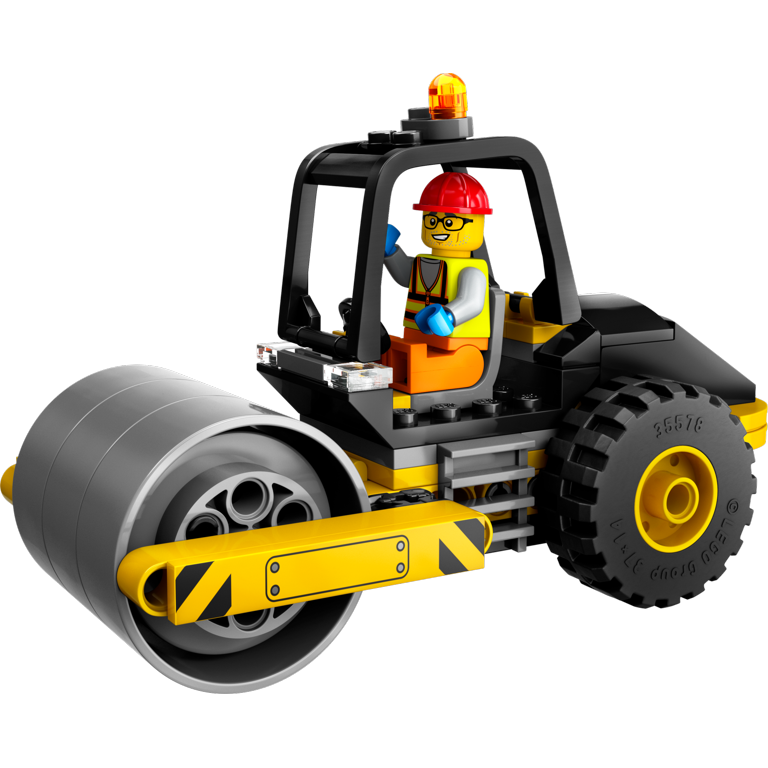 LEGO City Construction Steamroller Toy Playset Fun Gift Construction Toy Set for Kids Aged 5 Years Old Plus Model Truck with a Worker Minifigure