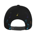 thumbnail image 3 of Kdxio Unisex Color Musical Notes Pattern Baseball Cap Unisex Washed Classic Adjustable Hat, 3 of 5