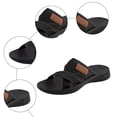 thumbnail image 5 of Rokment Womens Orthopedic Mesh Athletic Walking Slippers Walking Slip on Sandals Beach Vacation Lightweight Breathable Wide Width Memory Foam Slides for Indoor Outdoor Black Size 9.5, 5 of 7