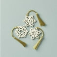 thumbnail image 2 of Lenox Mini Snowflake 3-Piece Ornament Set, 0.15 LB, Ivory, 2 of 2