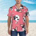 thumbnail image 5 of Cartoon Cute Dog Men's 3d Print Casual Button Down Shirts, Novelty Hawaiian Short Sleeves 2xl, 5 of 8