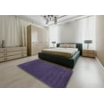 thumbnail image 4 of Ahgly Company Indoor Rectangle Contemporary Purple Abstract Area Rugs, 6' x 9', 4 of 6