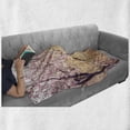 thumbnail image 6 of Almond Blossom Soft Flannel Fleece Blanket, Spring Blossom Orchard with Blurred Background Pastel Colored Idyllic Design, Cozy Plush for Indoor and Outdoor Use, 70" x 90", Multicolor, by Ambesonne, 6 of 6