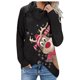 thumbnail image 1 of Blusa de manga larga con cuello alto y botones con estampado navideño para mujer Fridja  FKASFK180, 1 of 4