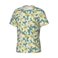 thumbnail image 5 of Vsdgher Lilies Flowers Print Men's Dry Fit Mesh Athletic Shirts Moisture Wicking Tennis T-Shirt Tops, 5 of 9