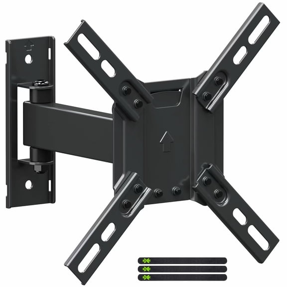 USX MOUNT Full Motion TV Wall Mount 180°swivel Bracket for 13-42 inch TV & Monitor,up to 55lbs Television mount Tilt Extension with Articulating Arms Max VESA 200x200mm