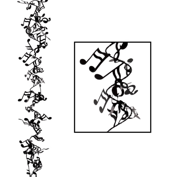 The Beistle Company Gleam 'N Flex Musical Notes Garland (Pack of 12)