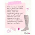 thumbnail image 7 of MeMoi Gold and Gilded Butterfly Knee High Cotton Blend Socks - Girls - Female, 2, Gray, 7 of 7