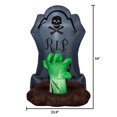 thumbnail image 3 of Airblown Tombstone RIP w/Zombie Hand Scene, 3 of 6