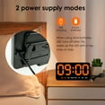 thumbnail image 3 of Lzvxtym Digital Wall Clock 8.5 inch Display LED Alarm Clock 3 Levels Brightness Wall Clock,with Date Week Temperature,Orange, 3 of 8