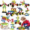thumbnail image 1 of Juguete de construcción Qirptey Kids STEM 186 unidades para niños de 3 a 8 años con caja, 1 of 7