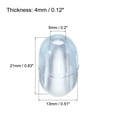 thumbnail image 3 of Unique Bargains 5mm ID x 13mm OD PVC Kitchen Sink Rack Grid Feet Protector Clear 20 Pack, 3 of 7
