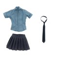 thumbnail image 2 of MERIGLARE 1/6 Scale Female Shirt Scene Photo Prop Educational Toy Action Figures Skirt Blue, 2 of 9