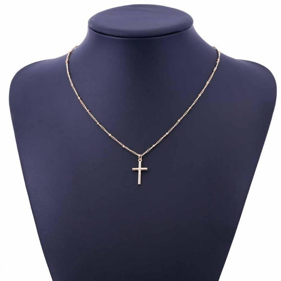 Necklaces Fashion Chain Small Cross Necklace Religious Jewelry
