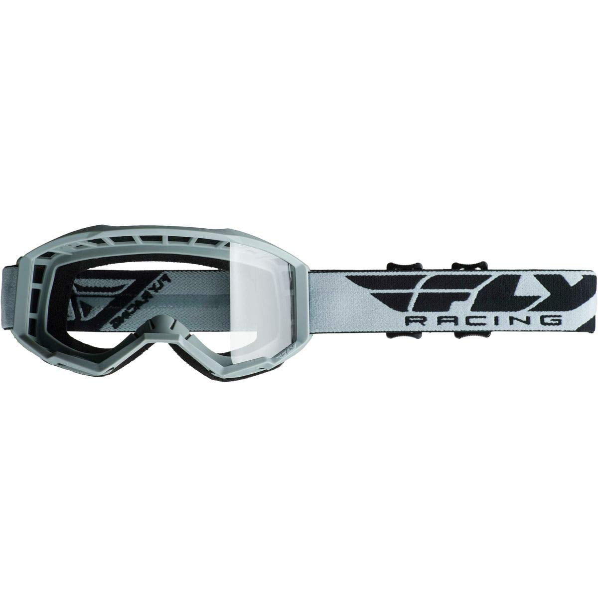 Fly Racing Adult 2019 Focus Snow Goggle Snowmobile Gray w/Silver Mirror Lens 