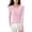 Sweater 395# Pink, variant on oqasdz Womens Sweater Fall Winter Round Neck Velvet Pullover Solid Color Four Flat Slim Thin Knitted Undershirt Casual Cozy Soft